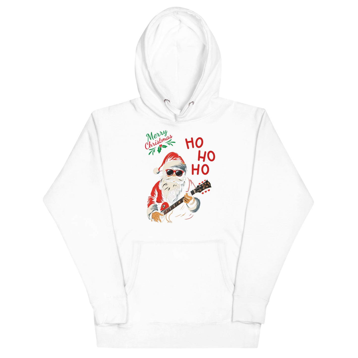 Frontansicht eines Wikinger Hoodie mit abgebildetem Weihnachtsmann und Schriftzug