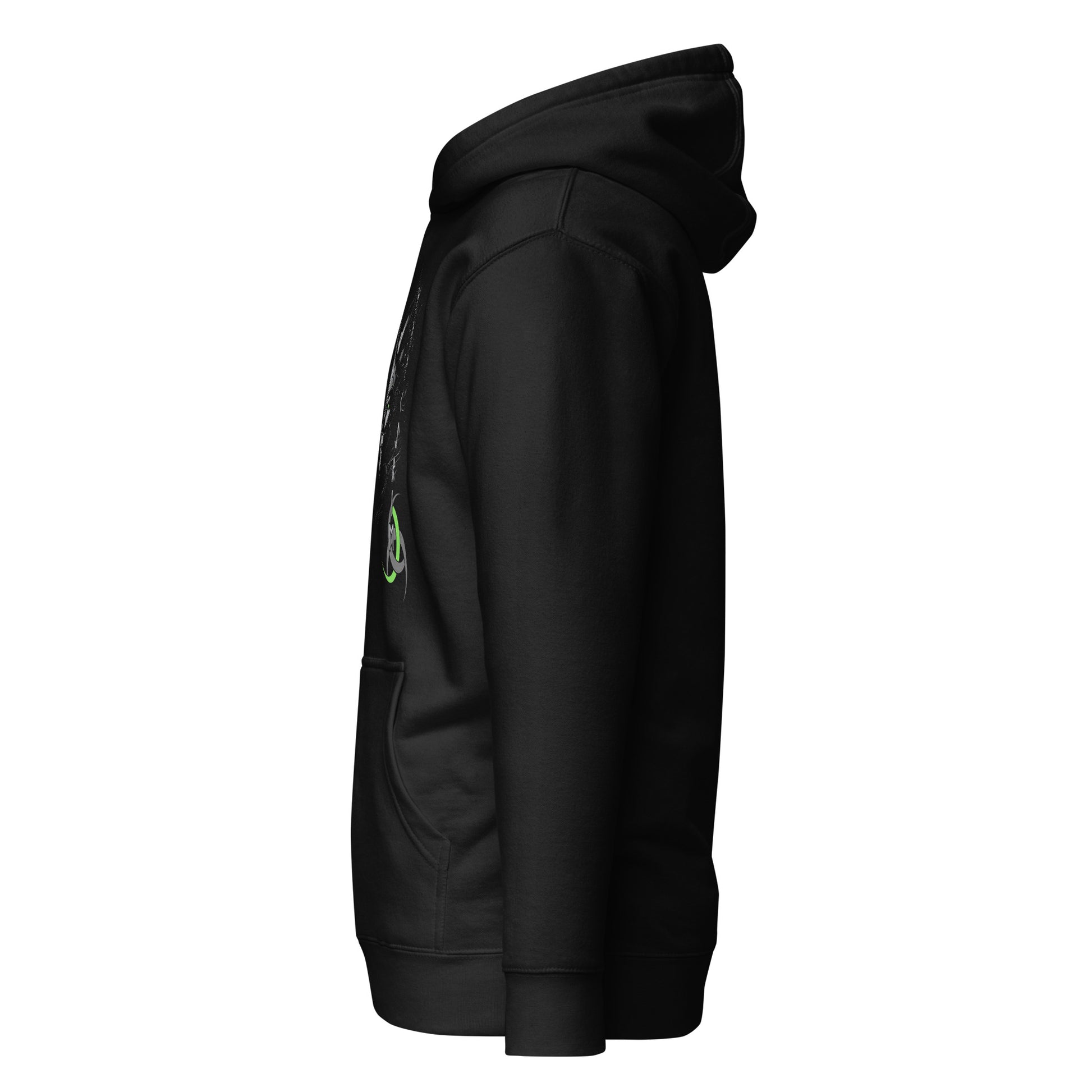 Die Walkuere Gruen Wikinger Hoodie von links
