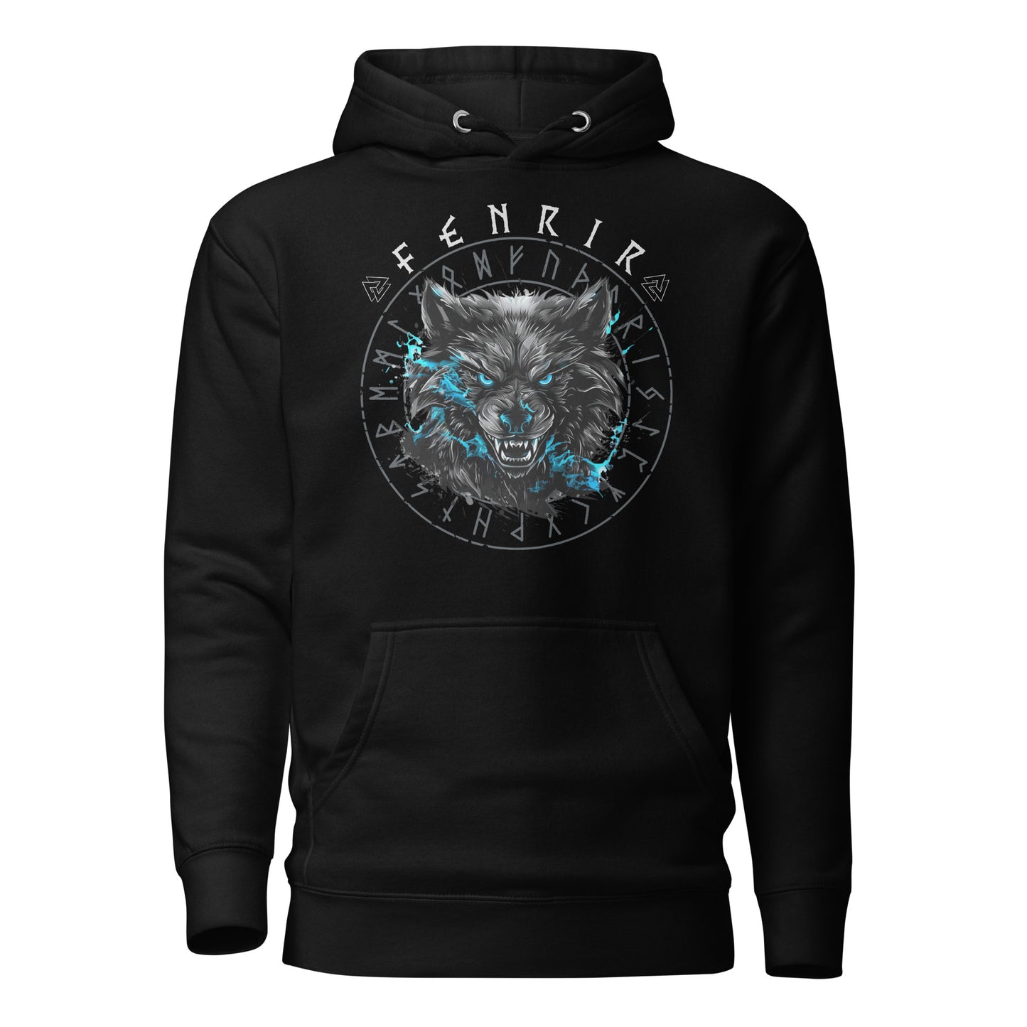 Fenrir Wikinger Hoodie von Vorne