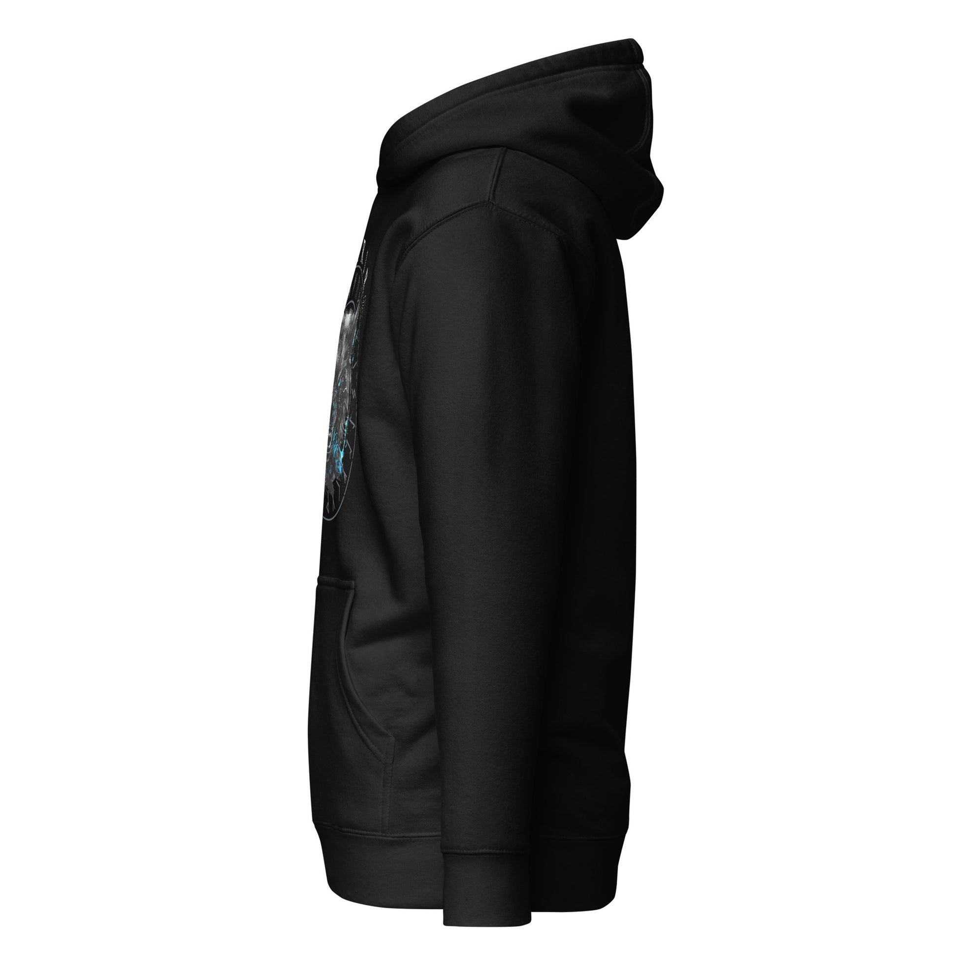 Fenrir Wikinger Hoodie von links