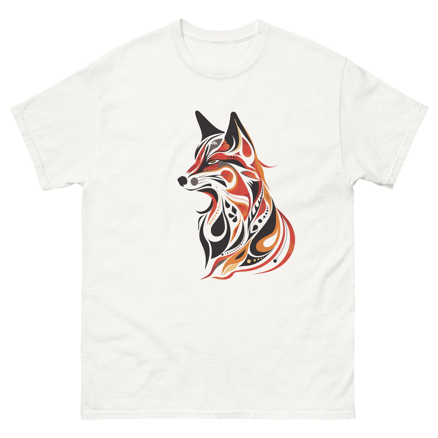 Frontansicht eines Tshirt mit einem Huebschen Fuchs darauf