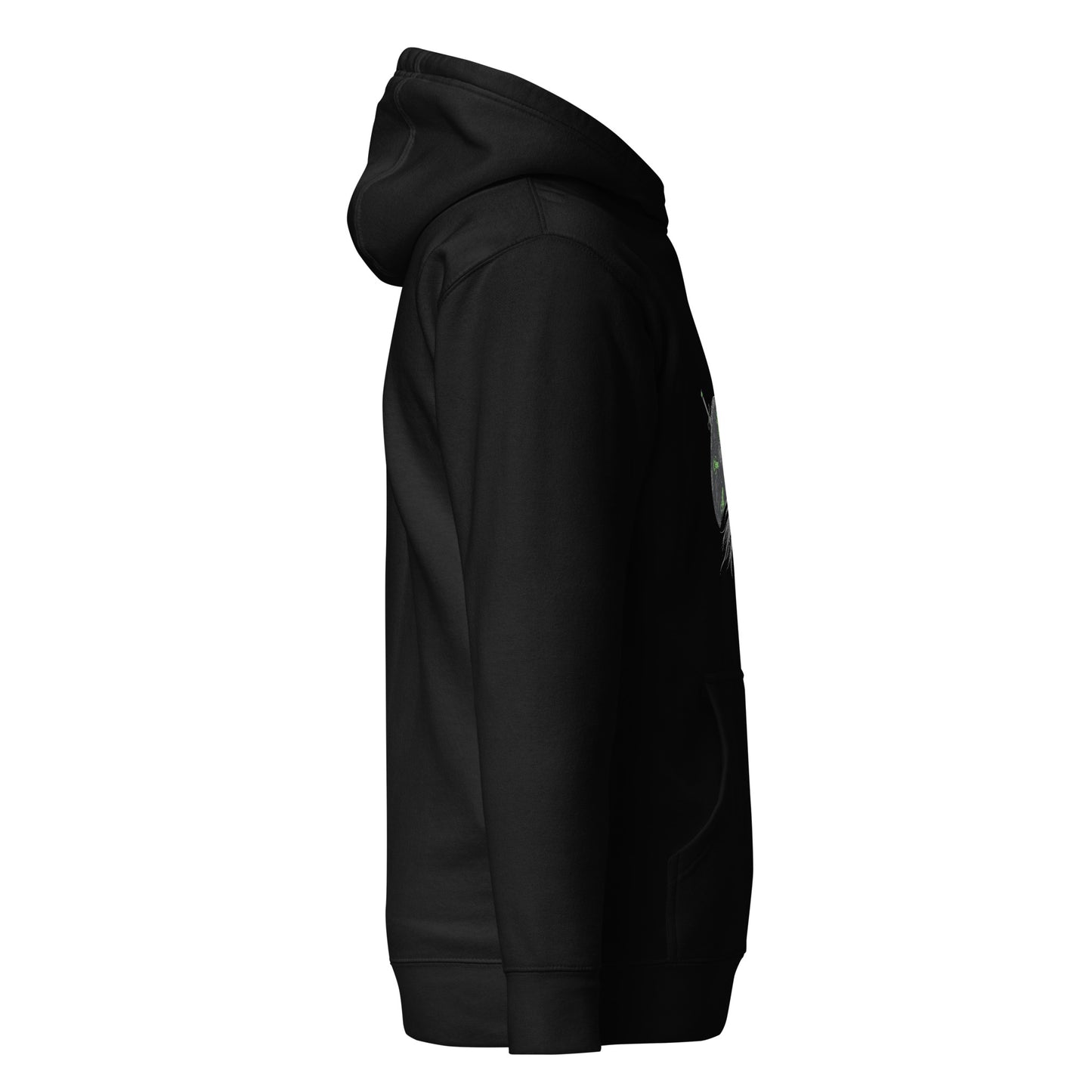 Schildmaid Gruen Wikinger Hoodie von rechts