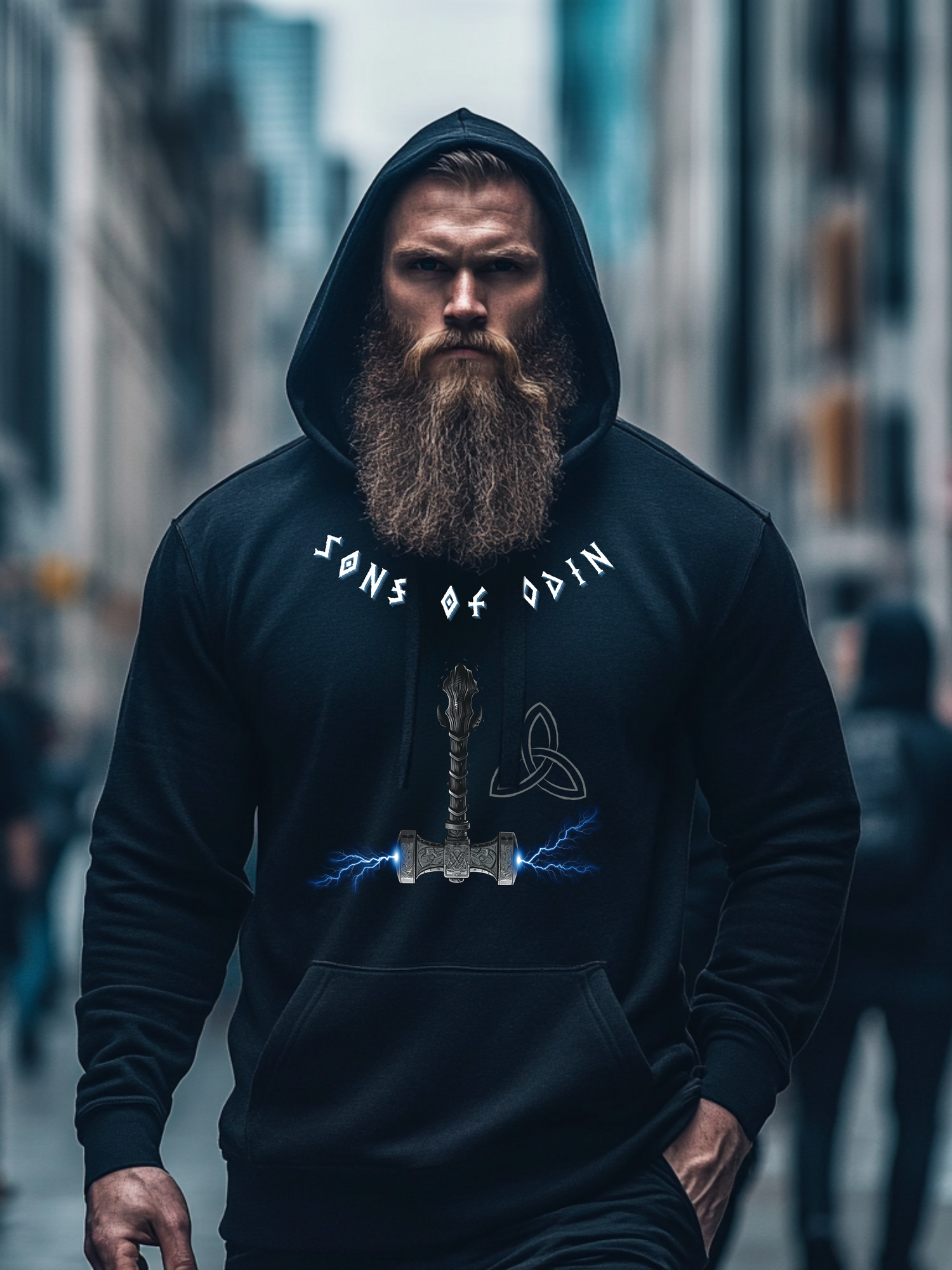 Mjölnirs Macht: Epischer Wikinger-Hoodie