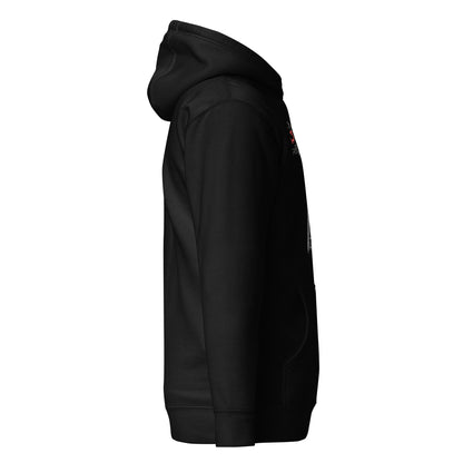 Schwert Nordische Kraft Rot Wikinger Hoodie von rechts
